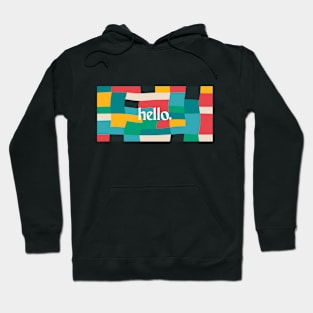 Hello Abstract Hoodie